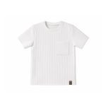 T-shirt wafelkowy - śmietankowy