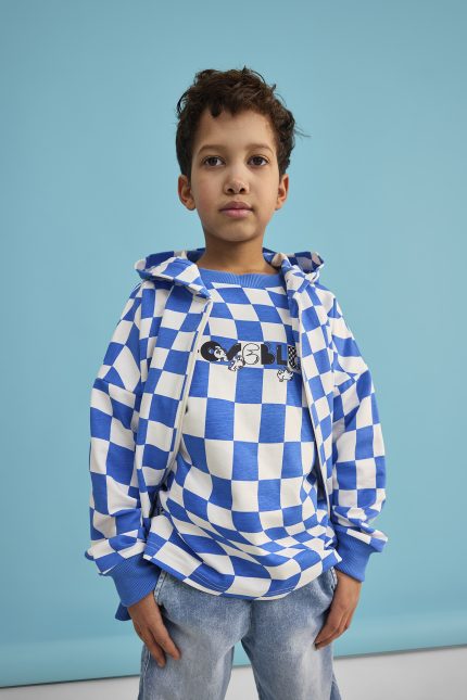 Bluza SZACHOWNICA - Niebieska