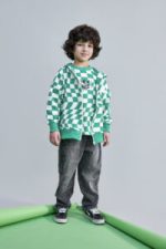 Bluza SZACHOWNICA - Zielona - obrazek 2